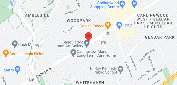map of 2255 CARLING AVENUE UNIT#104